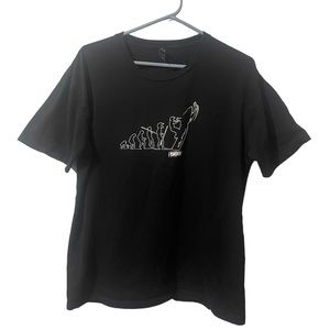 District‎ Made Shirt Men Large Black Cotton Ocean Lightweight Casual Graphic Tee